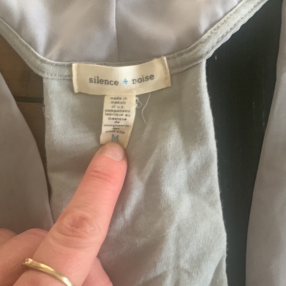 UO Silence + Noise Festival Gray Vest - Picture 2 of 3